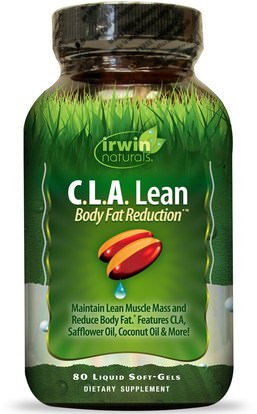 Irwin Naturals, C.L.A. Lean, Body Fat Reduction, 80 Liquid Soft-Gels ,وفقدان الوزن، والنظام الغذائي، كلا (مترافق حمض اللينوليك)