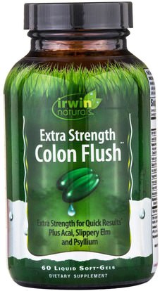 Irwin Naturals, Colon Flush, Extra Strength, 60 Liquid Soft-Gels ,الصحة، السموم