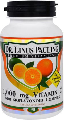 Irwin Naturals, Dr. Linus Pauling, Vitamin C, 1,000 mg, 90 Tablets ,الفيتامينات، فيتامين ج