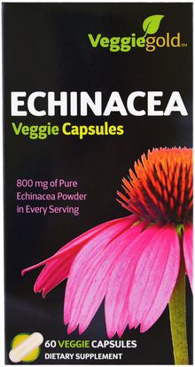 Irwin Naturals, Echinacea, 60 Veggie Caps ,والمكملات الغذائية، والمضادات الحيوية، كبسولات إشنسا أقراص