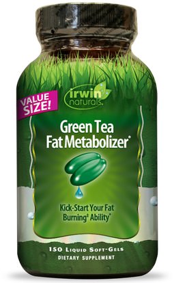 Irwin Naturals, Green Tea Fat Metabolizer, 150 Liquid Soft Gels ,والصحة، والنظام الغذائي، وفقدان الوزن