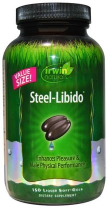 Irwin Naturals, Steel-Libido, 150 Liquid Soft-Gels ,الصحة، الرجال، أشواغاندا، الرجال