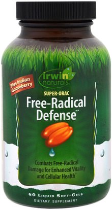 Irwin Naturals, Super-Orac Free-Radical Defense, 60 Liquid Soft-Gels ,المكملات الغذائية، أوراك مضادات الأكسدة
