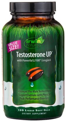 Irwin Naturals, Testosterone UP, 120 Liquid Soft-Gels ,الصحة، الرجال، التستوستيرون