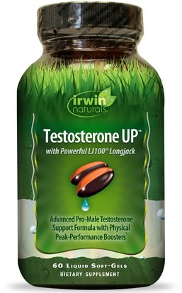 Irwin Naturals, Testosterone UP, 60 Liquid Soft-Gels ,الصحة، الرجال، التستوستيرون