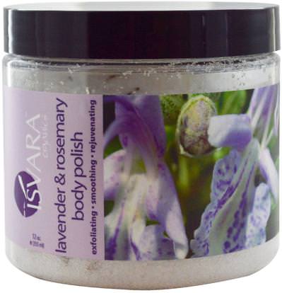Isvara Organics, Body Polish, Lavender & Rosemary, 12 oz (355 ml) ,حمام، الجمال، أملاح الاستحمام