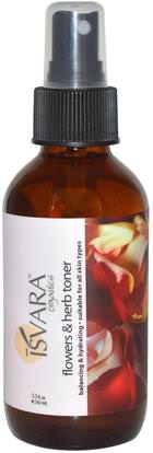 Isvara Organics, Toner, Flowers & Herb, 5.5 fl oz (162 ml) ,الجمال، العناية بالوجه، الجلد، أحبار الوجه
