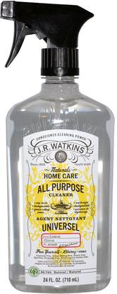 J R Watkins, All Purpose Cleaner, Lemon, 24 fl oz (710 ml) ,المنزل، المنظفات المنزلية
