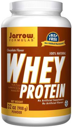 Jarrow Formulas, 100% Natural Whey Protein, Chocolate, 32 oz (908 g) Powder ,المكملات الغذائية، بروتين مصل اللبن