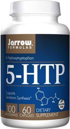 Jarrow Formulas, 5-HTP, 100 mg, 60 Capsules ,المكملات الغذائية، 5-هتب، 5-هتب 100 ملغ