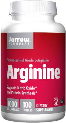 Jarrow Formulas, Arginine, 1000 mg, 100 Tablets ,المكملات الغذائية، والأحماض الأمينية، ل أرجينين