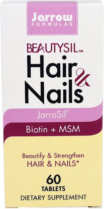 Jarrow Formulas, BeautySil Hair & Nails, 60 Tablets ,الصحة، المرأة، مكملات الشعر، مكملات الأظافر، مكملات الجلد