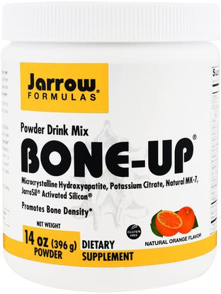Jarrow Formulas, Bone-Up Powder Drink Mix, Natural Orange Flavor, 14 oz (396 g) ,الصحة، العظام، هشاشة العظام