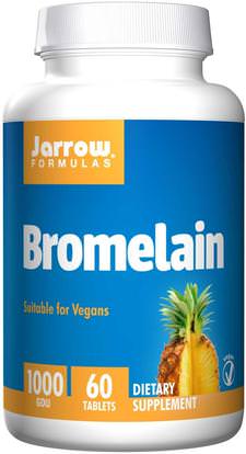 Jarrow Formulas, Bromelain, 1000 GDU, 60 Tablets ,المكملات الغذائية، الإنزيمات، بروميلين