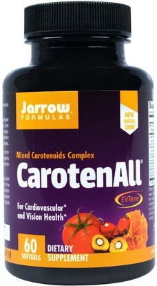 Jarrow Formulas, CarotenALL, Mixed Carotenoids Complex, 60 Softgels ,الفيتامينات، فيتامين أ، بيتا كاروتين، المكملات الغذائية، الكاروتينات