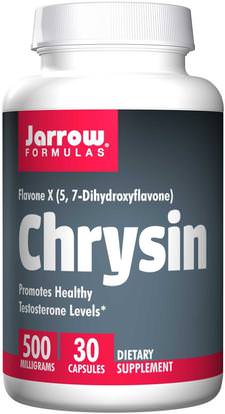 Jarrow Formulas, Chrysin, 500 mg, 30 Capsules ,الفيتامينات، بيوفلافونويدس، كريسين