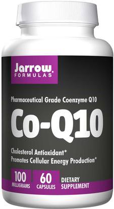 Jarrow Formulas, Co-Q10, 100 mg, 60 Capsules ,المكملات الغذائية، أنزيم q10، coq10