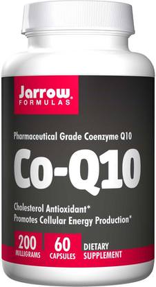 Jarrow Formulas, Co-Q10, 200 mg, 60 Capsules ,المكملات الغذائية، أنزيم q10، coq10 200 ملغ