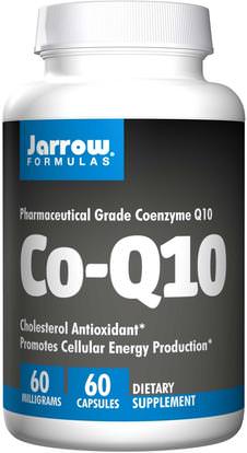 Jarrow Formulas, Co-Q10, 60 mg, 60 Capsules ,المكملات الغذائية، أنزيم q10، coq10 60 ملغ