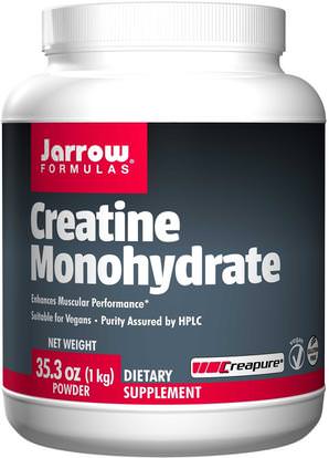 Jarrow Formulas, Creatine Monohydrate Powder, 35.3 oz (1 kg) ,الرياضة، الكرياتين، حيوية