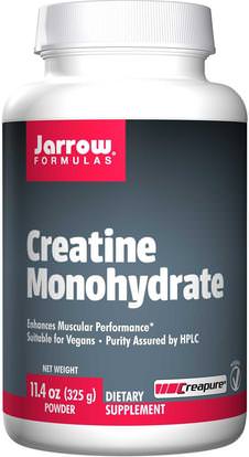 Jarrow Formulas, Creatine Monohydrate, Powder, 11.4 oz (325 g) ,والرياضة، ومسحوق الكرياتين
