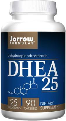 Jarrow Formulas, DHEA 25, 25 mg, 90 Capsules ,المكملات الغذائية، ديا، الإنزيمات