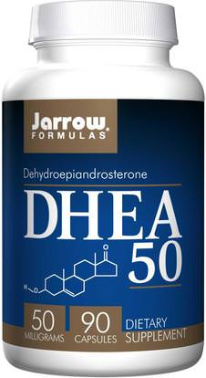 Jarrow Formulas, DHEA 50, 50 mg, 90 Capsules ,المكملات الغذائية، ديا، الإنزيمات