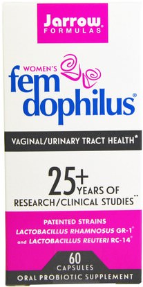 Jarrow Formulas, Womens FemDophilus, 60 Capsules (Ice) ,المكملات الغذائية، البروبيوتيك، أسيدوفيلوس، المنتجات المثلجة المبردة