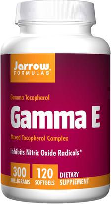 Jarrow Formulas, Gamma E, 300 mg, 120 Softgels ,الفيتامينات، فيتامين e