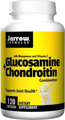 Jarrow Formulas, Glucosamine + Chondroitin Combination, 120 Capsules ,المكملات الغذائية، الجلوكوزامين