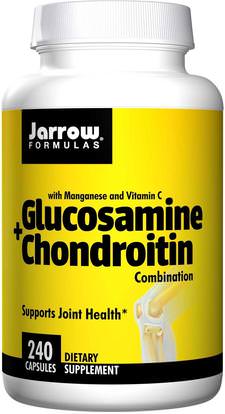 Jarrow Formulas, Glucosamine + Chondroitin Combination, 240 Capsules ,المكملات الغذائية، شوندروتن الجلوكوزامين
