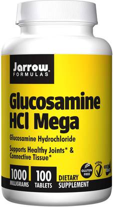 Jarrow Formulas, Glucosamine HCL Mega, 1000 mg, 100 Tablets ,المكملات الغذائية، الجلوكوزامين