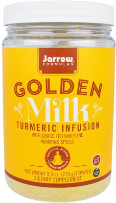 Jarrow Formulas, Golden Milk, Turmeric Infusion, 9.5 oz (270 g) ,المكملات الغذائية، مضادات الأكسدة، الكركمين، الكركم