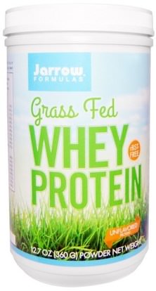 Jarrow Formulas, Grass Fed Whey Protein, Unflavored, 12.7 oz (360 g) ,المكملات الغذائية، بروتين مصل اللبن