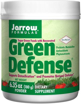 Jarrow Formulas, Green Defense, Powder, 6.35 oz (180 g) ,المكملات الغذائية، سوبرفوودس، الخضر