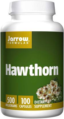 Jarrow Formulas, Hawthorn, 500 mg, 100 Capsules ,الأعشاب، الزعرور، الأعشاب