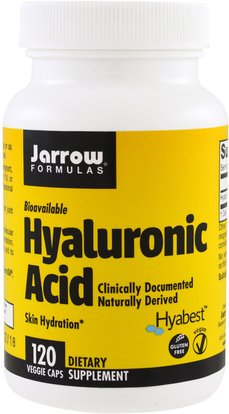 Jarrow Formulas, Hyaluronic Acid, 50 mg, 120 Veggie Caps ,الصحة، المرأة، الجلد، الجمال، حمض الهيالورونيك