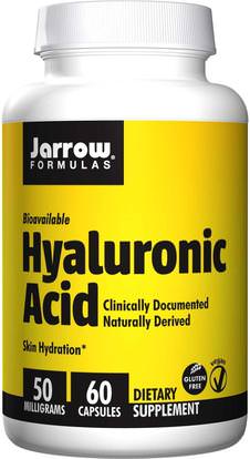 Jarrow Formulas, Hyaluronic Acid, 50 mg, 60 Veggie Caps ,الصحة، المرأة، الجلد، الجمال، حمض الهيالورونيك