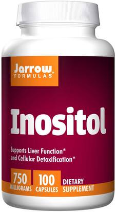 Jarrow Formulas, Inositol, 750 mg, 100 Capsules ,الفيتامينات، إينوزيتول