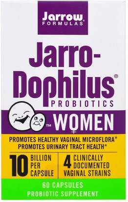 Jarrow Formulas, Jarro-Dophilus Probiotics, 10 Billion, Women, 60 Capsules ,الصحة، المرأة