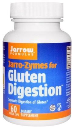 Jarrow Formulas, Jarro-Zymes for Gluten Digestion, 60 Veggie Caps ,والمكملات الغذائية، والإنزيمات، والإنزيمات الهاضمة