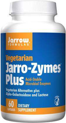 Jarrow Formulas, Jarro-Zymes Plus, Vegetarian, 60 Veggie Caps ,المكملات الغذائية، والإنزيمات