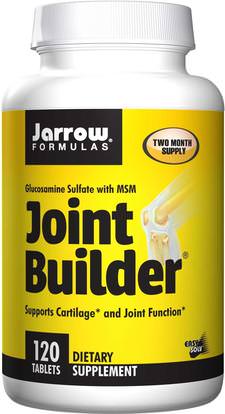 Jarrow Formulas, Joint Builder, Glucosamine Sulfate With MSM, 120 Tablets ,الصحة، العظام، هشاشة العظام، الصحة المشتركة، المفاصل الأربطة