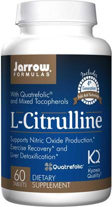 Jarrow Formulas, L-Citrulline, 60 Tablets ,المكملات الغذائية، والأحماض الأمينية، ل سيترولين