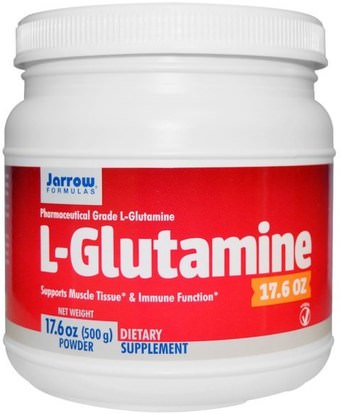 Jarrow Formulas, L-Glutamine, Powder, 17.6 oz (500 g) ,المكملات الغذائية، والأحماض الأمينية، ل الجلوتامين، ل مسحوق الجلوتامين
