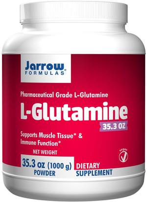 Jarrow Formulas, L-Glutamine, Powder, 35.3 oz (1000 g) ,المكملات الغذائية، والأحماض الأمينية، ل الجلوتامين، ل مسحوق الجلوتامين