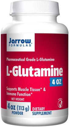 Jarrow Formulas, L-Glutamine, Powder, 4 oz (113 g) ,المكملات الغذائية، والأحماض الأمينية، ل الجلوتامين، ل مسحوق الجلوتامين