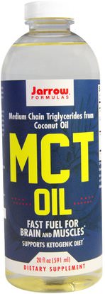 Jarrow Formulas, MCT Oil, 20 fl oz (591 ml) ,الصحة، الطاقة، مك النفط، الغذاء، كيتو ودية