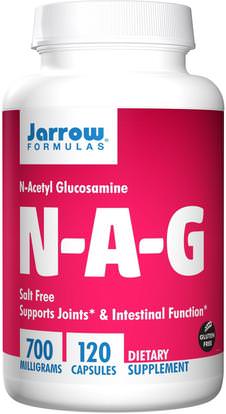 Jarrow Formulas, N-A-G, 700 mg, 120 Veggie Caps ,المكملات الغذائية، الجلوكوزامين، ن - الأسيتيل - الجلوكوزامين