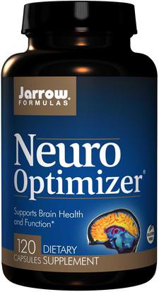 Jarrow Formulas, Neuro Optimizer, 120 Capsules ,الفيتامينات، الكولين، سدب الكولين (سيتي كولين)، كوغنيزين سيتيكولين، والمكملات الغذائية، فسفاتيديل